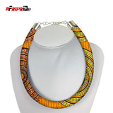 African Print Round Necklace Ethnic Jewelry SPO65