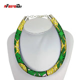 African Print Round Necklace Ethnic Jewelry SPO65
