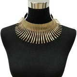 African Statement Necklace Alloy Collar Choker