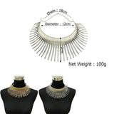 African Statement Necklace Alloy Collar Choker