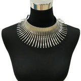 African Statement Necklace Alloy Collar Choker