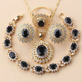 African Wedding Necklace Big Sunflower Jewelry Sets