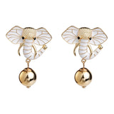 African Elephants Dangle Earrings Retro Ethnic Women's Jewelry Gift