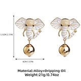 African Elephants Dangle Earrings Retro Ethnic Women's Jewelry Gift