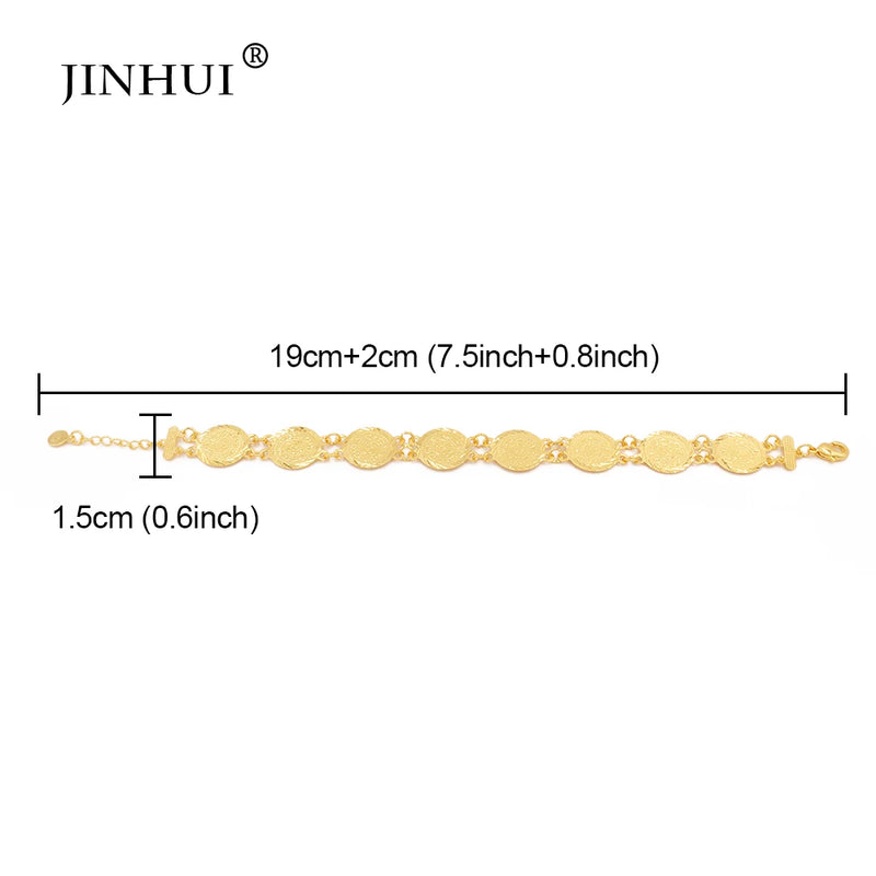 African Coin Bracelet for Women Dubai Wedding Party Jewelry