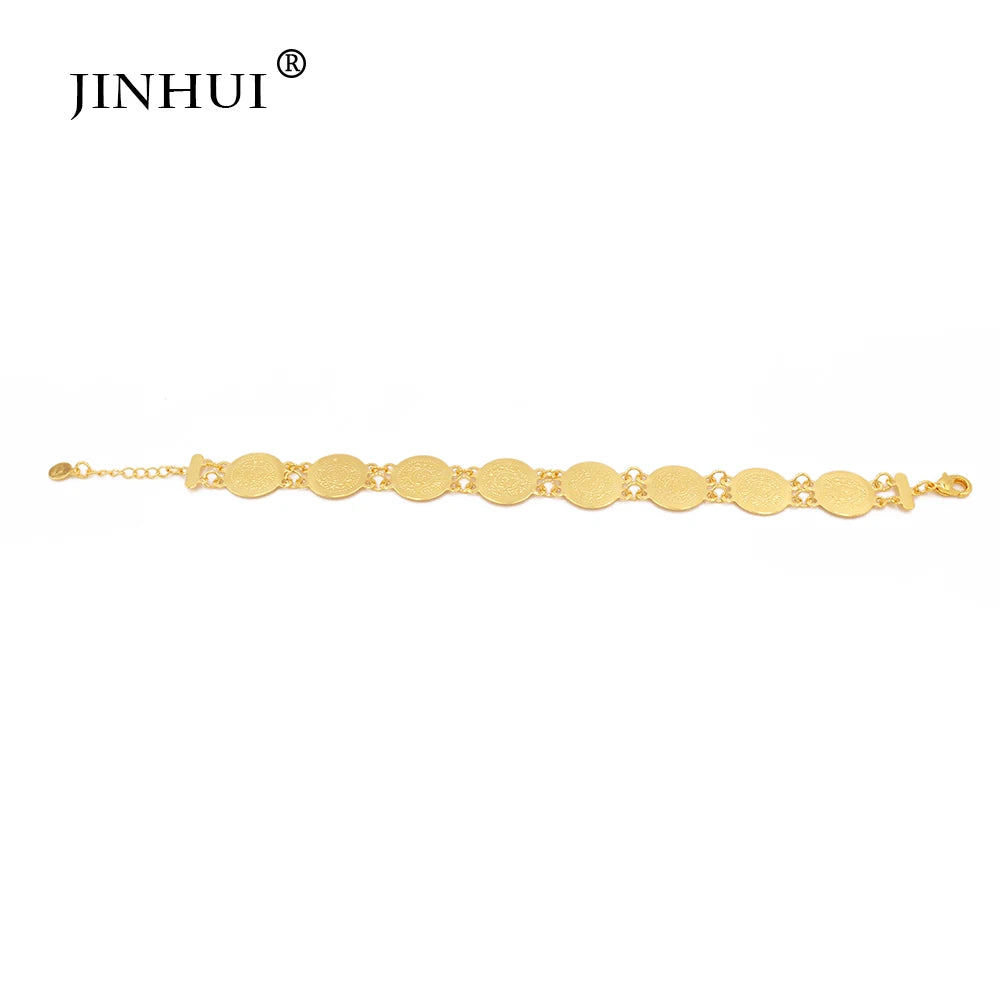 African Coin Bracelet for Women Dubai Wedding Party Jewelry