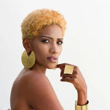 Tribal Disc Earrings, African Jewelry, Boho Ethnic Statement Earrings