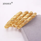 African Plated Bracelet Bangles with Big Charms for Women