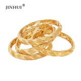 African Plated Bracelet Bangles with Big Charms for Women