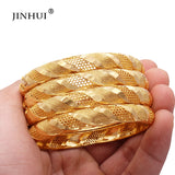 African Plated Bracelet Bangles with Big Charms for Women