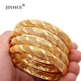 African Plated Bracelet Bangles with Big Charms for Women