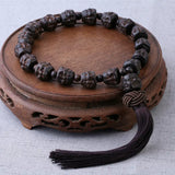 Agarwood Carving Buddha Disciples Beads Car Pendant Interior Decoration Gift