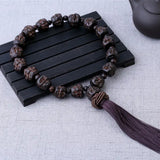 Agarwood Carving Buddha Disciples Beads Car Pendant Interior Decoration Gift