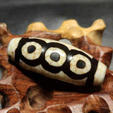Tibetan Old Dragon Dzi Beads Ji 5 Eyes Pattern for DIY Jewelry Making