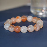 Agate Bracelet for Women & Girls, Natural Stone Beads Stretch Bracelet