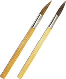 Agate Burnisher Rounded Point Bamboo Handle Metal Clay Brass Detailing Tool