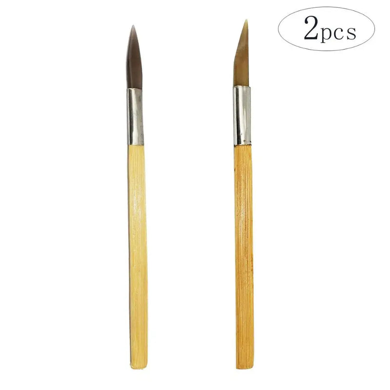Agate Burnisher w/ Rounded Point for Jewelry Smoothing 2Pcs