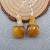 Agate Woman Earrings, Gem Customized, 10g