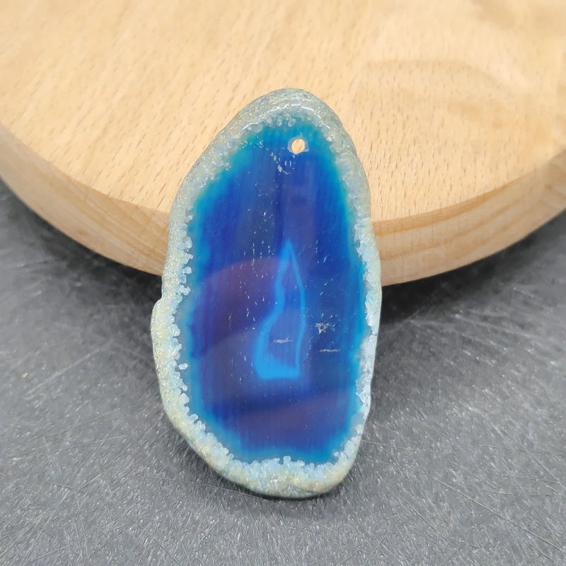 Colorful Agate Pendant for DIY Jewelry Making