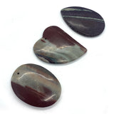 Brown Agate Pendant Set Natural Stone Meditation Charm Necklace Bracelet
