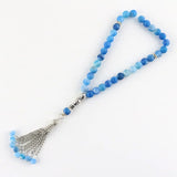 Agate Round Decorative Beads Islamic Rosary Muslim Tasbih Bracelet