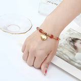 Agate Stone Charm Bracelet for Women