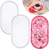 Silicone Agate Tray Molds for Resin Casting - Durable Oval & Rectangular Shapes