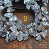 Geode Titanium Agates Druzy Loose Beads for Jewelry Making