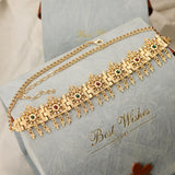 Algerian Moroccan Hair Jewelry Tassles Hair Chain Rhinestone