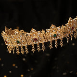 Algerian Moroccan Hair Jewelry Tassles Hair Chain Rhinestone