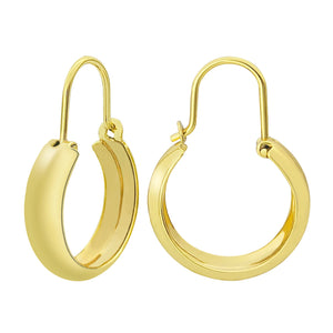 Agsnilove Huggie Earrings 14K Gold-Plated Vintage Jewelry for Women