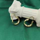 Agsnilove Huggie Earrings 14K Gold-Plated Vintage Jewelry for Women