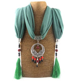 Ahmed National Wind Alloy Pisces Pendant Scarf Necklace For Women