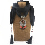 Ahmed National Wind Alloy Pisces Pendant Scarf Necklace For Women