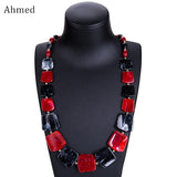 Ahmed Maxi Beads Necklaces Spring Pendant Collar Necklace for Women