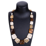 Ahmed Maxi Beads Necklaces Spring Pendant Collar Necklace for Women