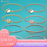 925 Silver Crown O Heart T-Bar Closure Snake Chain Bracelet