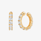 925 Sterling Silver CZ Hoop Earrings for Women Wedding Jewelry