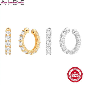 925 Sterling Silver CZ Hoop Earrings for Women Wedding Jewelry