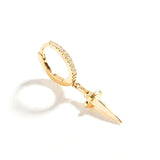925 Sterling Silver Wind Dagger Pendant Earring
