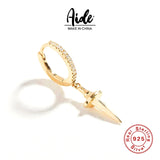 925 Sterling Silver Wind Dagger Pendant Earring