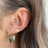 Geometric Stud Earrings, 925 Silver for Women