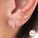 925 Sterling Silver Stud Earrings for Women Minimalist Small Earings Jewelry