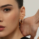925 Silver Zircon Ear Cuff No Piercing Wrap Earrings