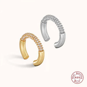 925 Silver Zircon Ear Cuff No Piercing Wrap Earrings
