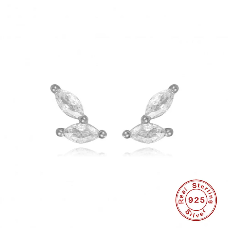 Horse Eye Diamond Earrings 925 Sterling Silver INS Style Jewelry