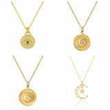 Star Moon Clavicle Chain Pendant Necklace for Women