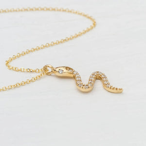 925 Silver Snake Pendant Chain Choker Necklace