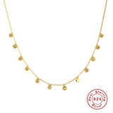 S925 Sterling Silver Necklaces 18k Diamond Choker