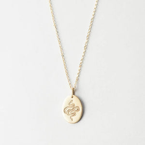 925 Silver Snake Totem Pendant Necklace